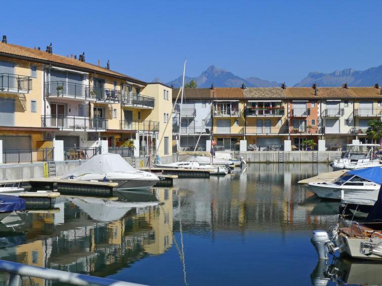 Superbe Appartement Dans La Marina Du Bouveret Port-Valais Exterior photo